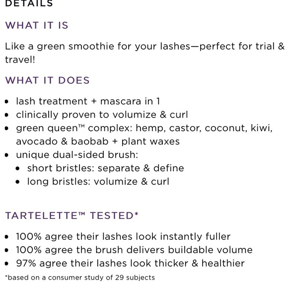 Tarte Lash Smoothie Volumizing Hemp Mascara - Picture 13 of 13
